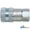 A & I Products Flat Hydraulic Coupler Socket, Female, 1/2" NPT 6" x4" x1" A-FF-501-8FP-P - alternate 2